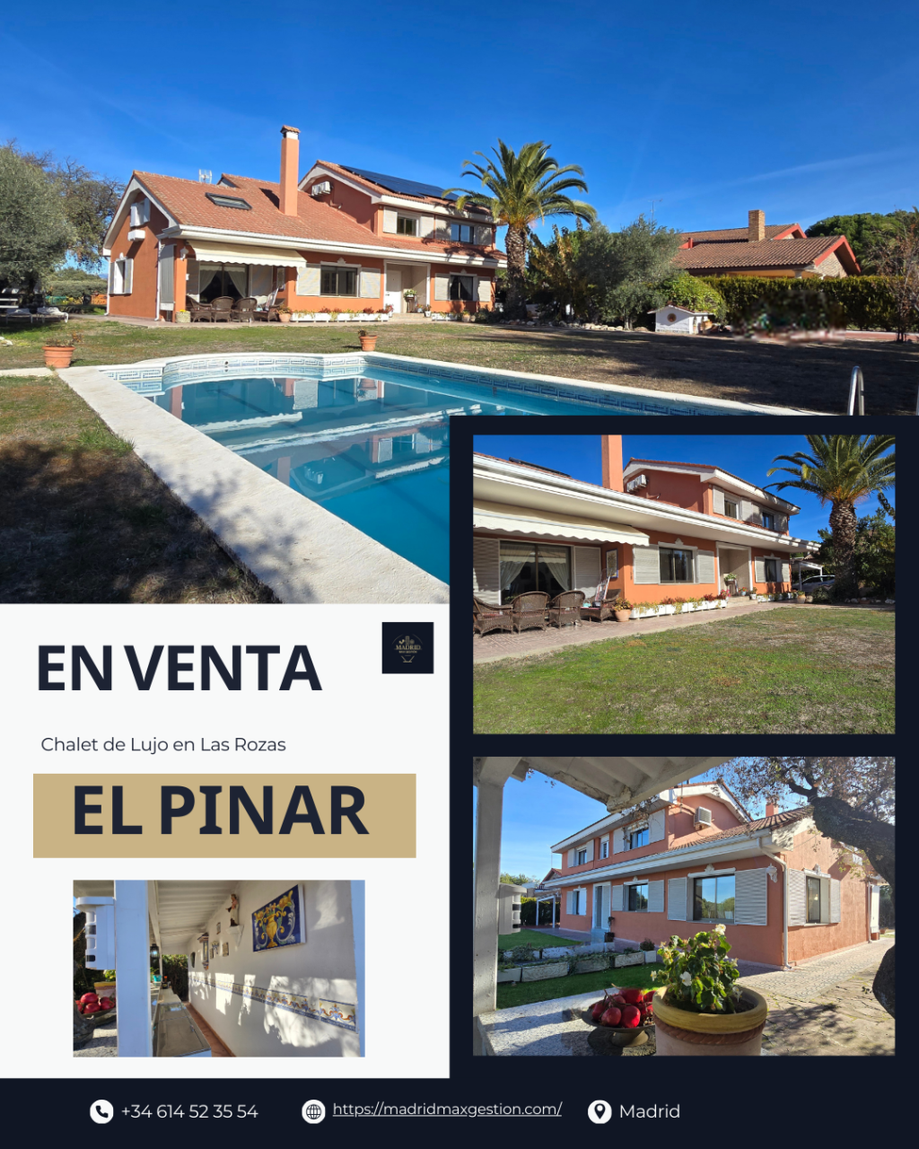 Chalet de Lujo en Las Rozas | El Pinar | 2.520 m² Parcela | 2.121.000 €-Luxury Villa in El Pinar, Las Rozas | 6 Bed Private Estate |&nbsp;€2,121,000