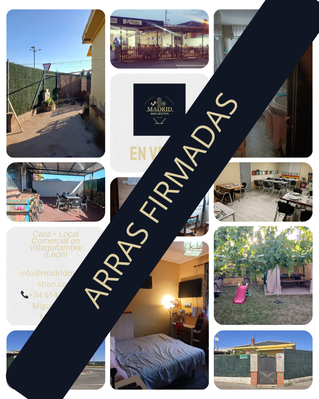 ARRAS FIRMADAS | Oportunidad Única: Casa + Local Comercial en Villaquilambre (León) – 217.000&nbsp;€