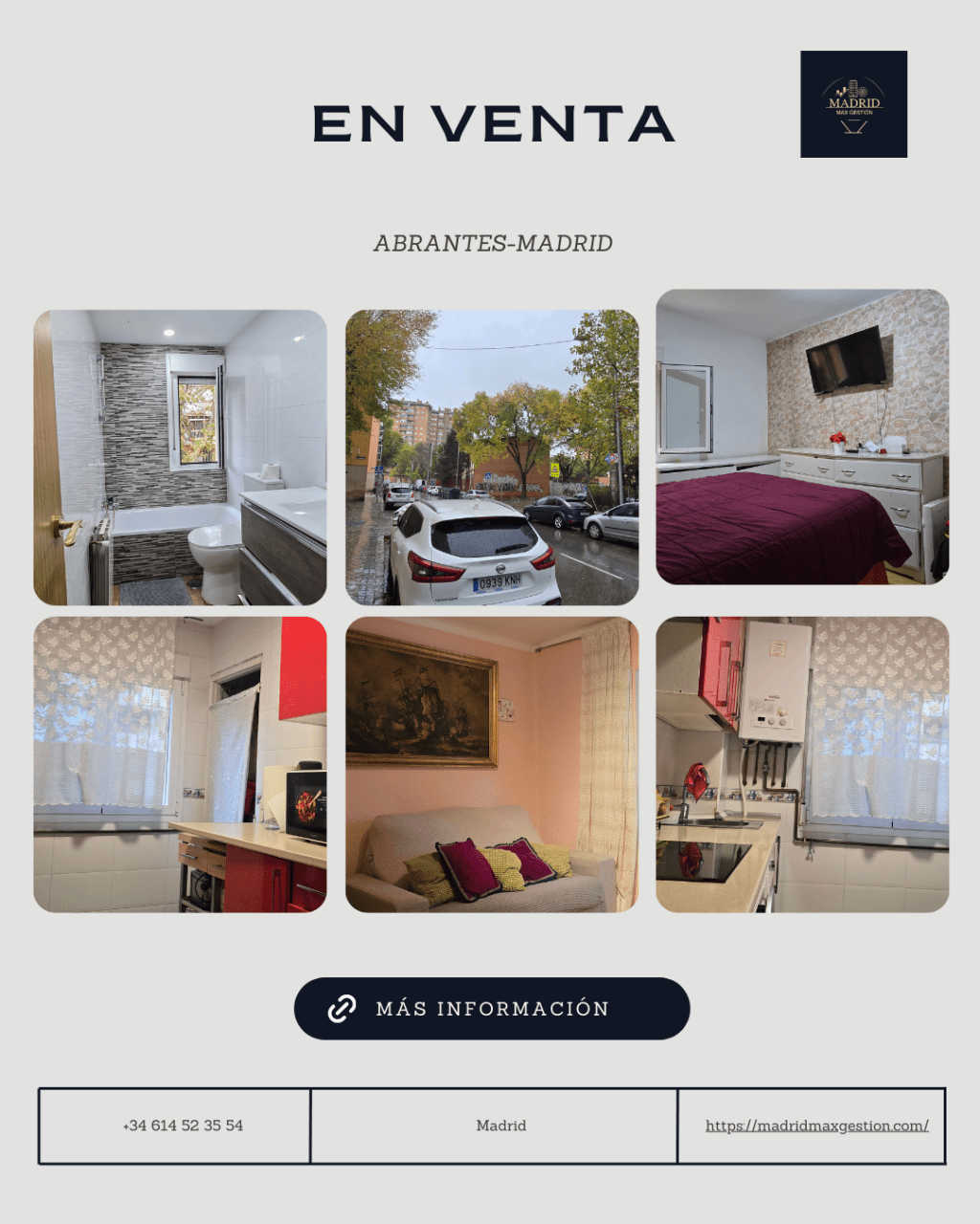 Piso en Abrantes, 241.000€ | 71m², 3 dorms, terraza y luz&nbsp;sur