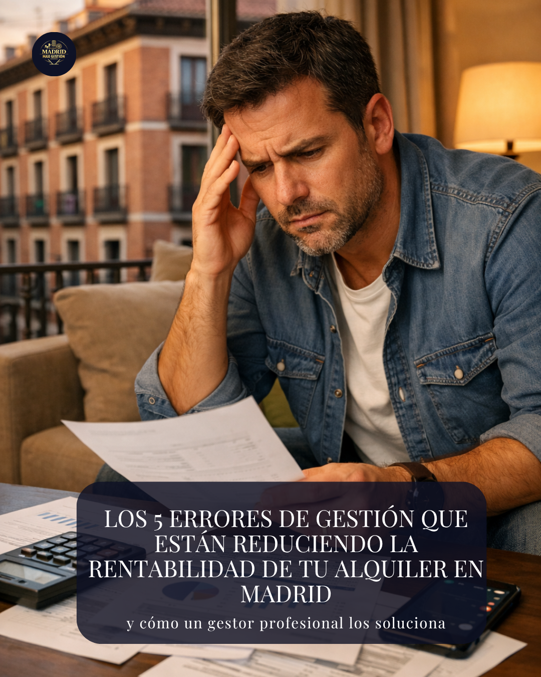 Los 5 errores de gestión que están reduciendo la rentabilidad de tu alquiler en Madrid (y cómo un gestor profesional los soluciona)